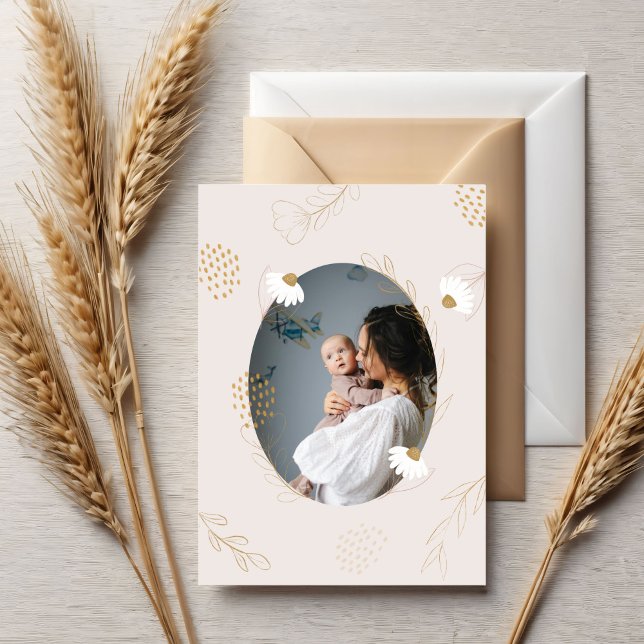 Carte élégante de fleurs délicates pour la fête de (Créateur téléchargé)