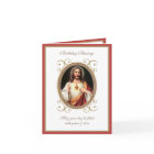 Carte élégante de la fête du Sacré-Cœur de Jésus v