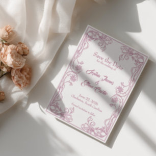 Carte Élégante de Mise à Jour de Date – Filigrane 