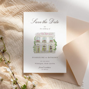 Carte Élégante de Sauvegarde de Date de Mariage à