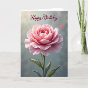 Carte Élégante Fleur de Rose