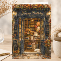 Élégante Histoire de Livre d'Automne Joyeux Annive