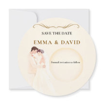 Carte Élégante Minimaliste de Couple pour Sauvegar