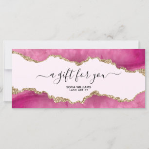 Carte Élégante Parties scintillant dorée moderne Agate r