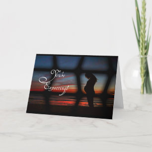 Carte élégante simple pour les femmes enceintes