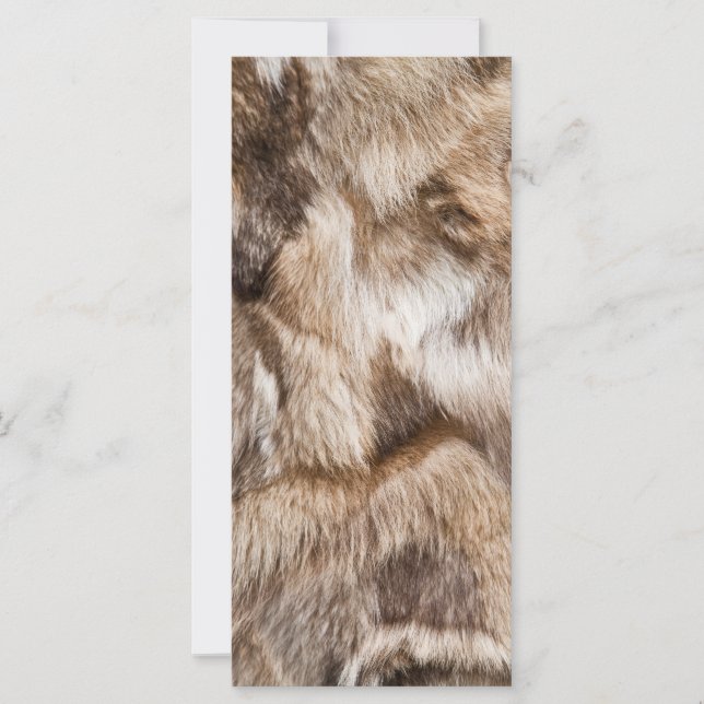 Carte Élégante texture de fourrure (Devant)