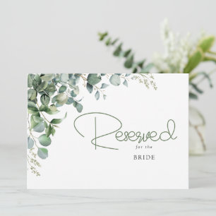 Carte Élégante verdure Panneau de réservation de mariage