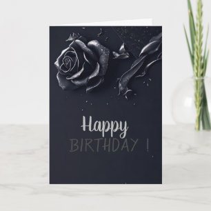 Carte Elegantes Roses Gothique Anniversaire