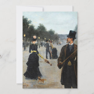 Carte Élégants à Paris   Louis Abel-Truchet