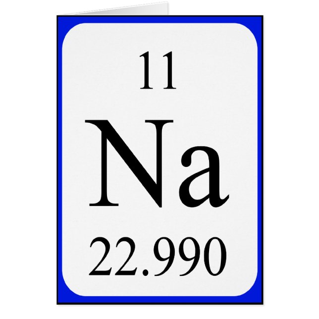 Carte Element 11 - Blanc de sodium (Devant)