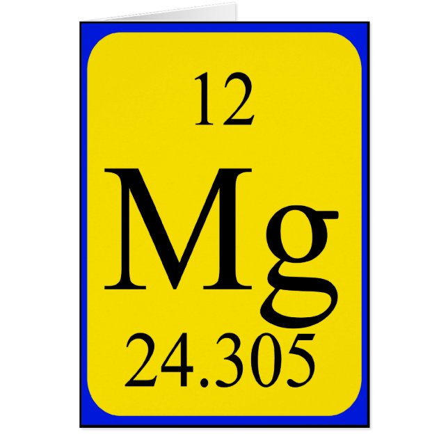Carte Element 12 - Magnésium (Devant)