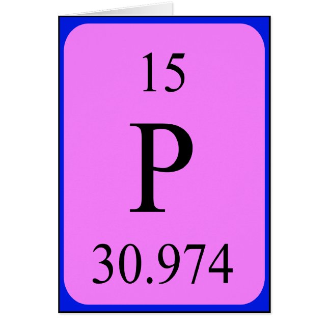 Carte Élément 15 - Phosphore (Devant)