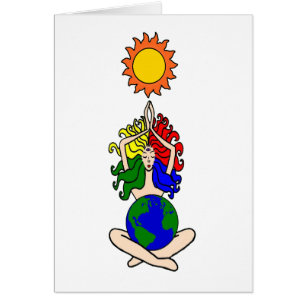 Carte élémentaire païenne de déesse de Sun