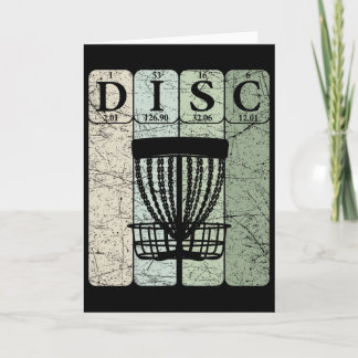 Carte Éléments de tableau périodique de golf sur disque 