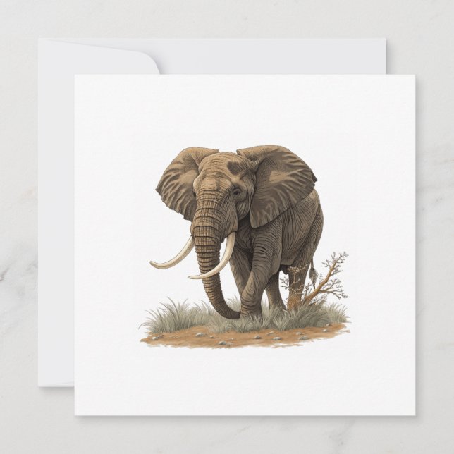 Carte Eléphant (Devant)