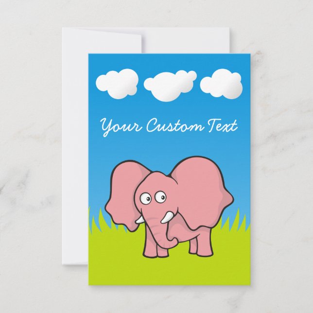 Carte Eléphant bébé (Devant)