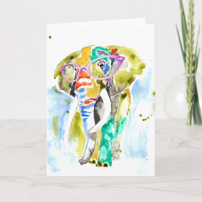 Carte Éléphant de Je-sais-tout-Pantalon (Devant)