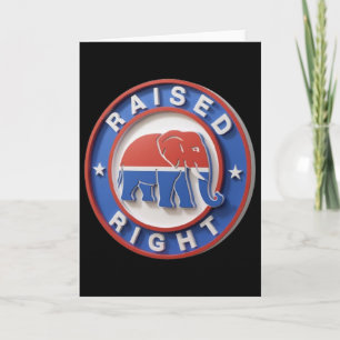 Carte Éléphant du GOP défile fièrement, héritage de droi