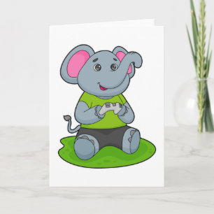 Carte Eléphant en Gamer
