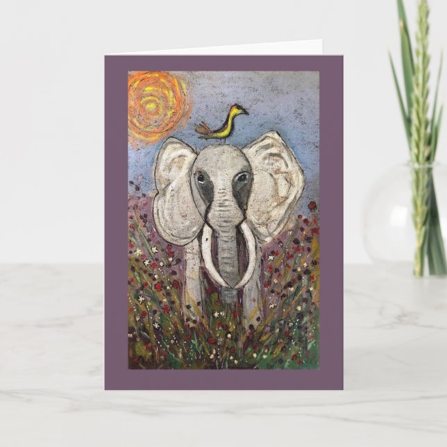 Carte Elephant Joy Ride (Devant)