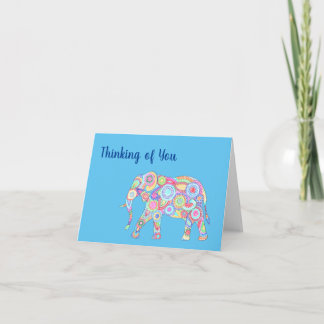 Carte éléphant pensée pour vous