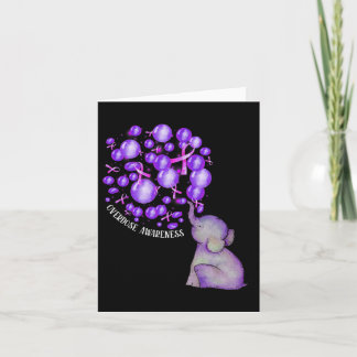 Carte Eléphant Poussant Des Lons Violets Surdose