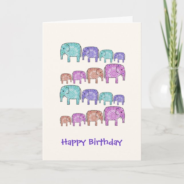 Carte Eléphants (Devant)