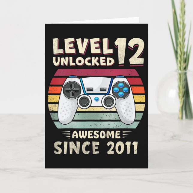 Carte Eleven 11yr Bday Boy Funny Gamer 11th 11 Year Old  (Devant)