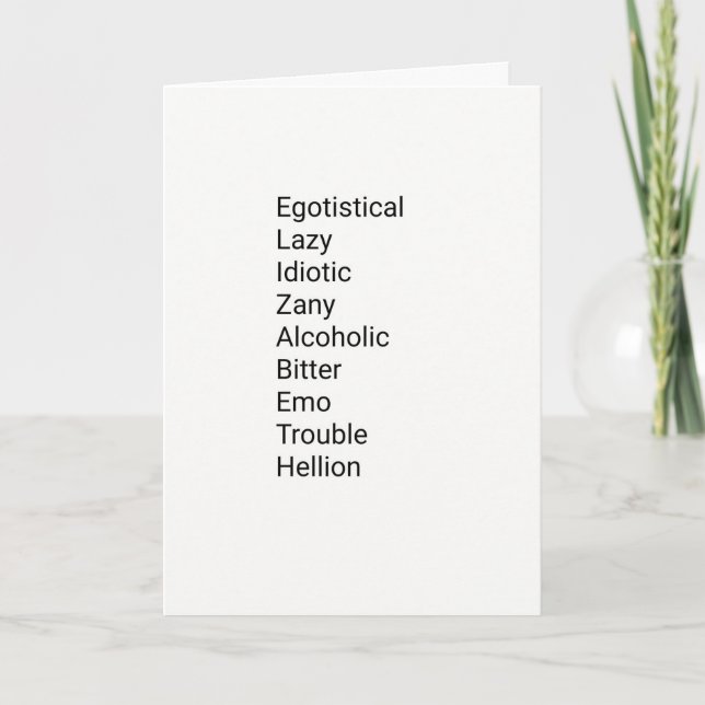 Carte Elizabeth Birthday (Devant)