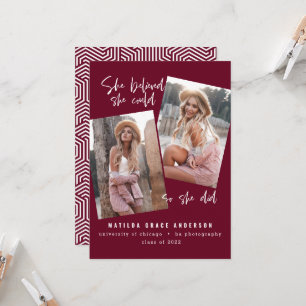 Carte Elle croyait qu'elle le pouvait pour qu'elle fasse