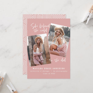 Carte Elle croyait qu'elle pouvait faire son diplôme