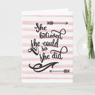 Carte elle croyait qu'elle pouvait le faire