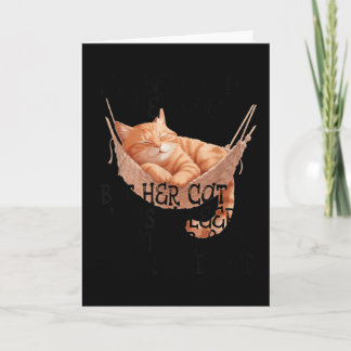 Carte Elle croyait qu'elle pouvait mais son chat dormait