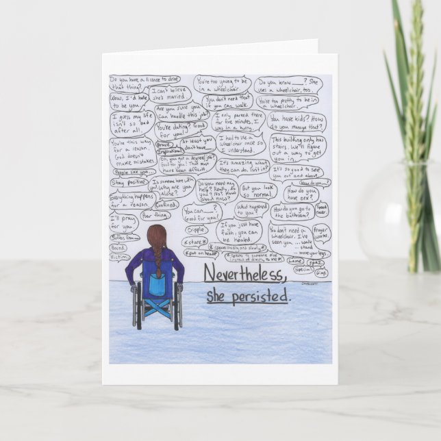 Carte Elle Persistait (Fauteuil Roulant) (Devant)