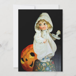 Carte Ellen H. Clapsaddle : Petite fille aux bougies