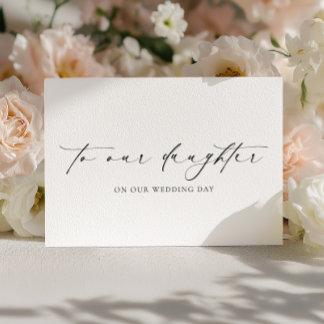 Carte Ellesmere à notre fille pour notre jour de mariage