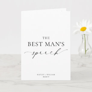 Carte Ellesmere Le Discours Mariage du meilleur homme