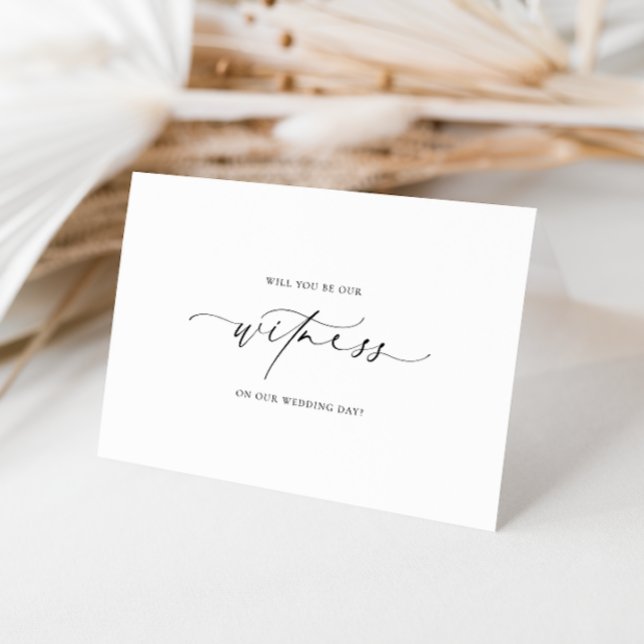 Carte Ellesmere Serez-Vous Notre Proposition De Témoin (Wedding Witness Card Ellesmere )