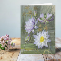 Ellis Rowan Bleu Blanc Eau Lily Fleurs Vintages