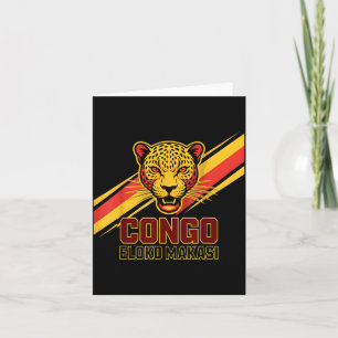 Carte Eloko Makasi drôle Léopard Dr Congo Garçons Vacay