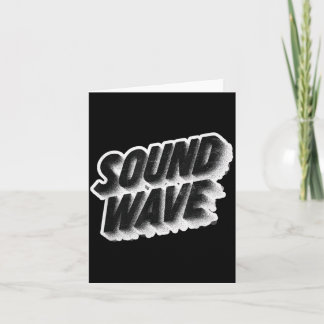 Carte Emblème de vague sonore décontracté pour un look c