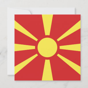 Carte Emblème du drapeau de la Macédoine