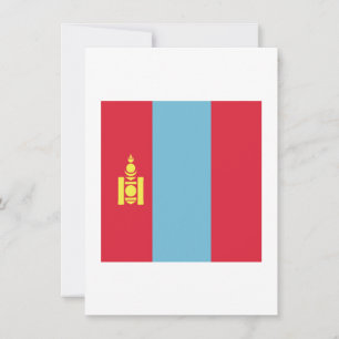 Carte Emblème du pavillon de la Mongolie