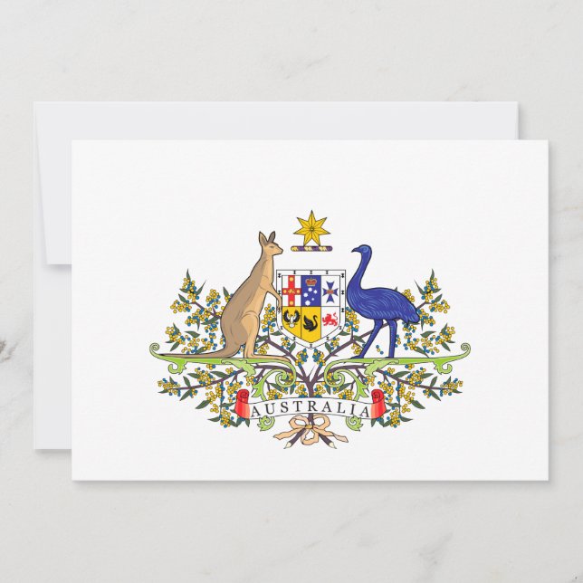 Carte emblème national australien (Devant)