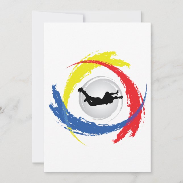 Carte Emblème Tricolor Skydiving (Devant)