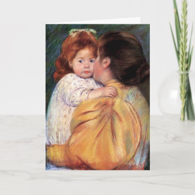 Carte Embrasse maternelle | Mary Cassatt Card (Devant)