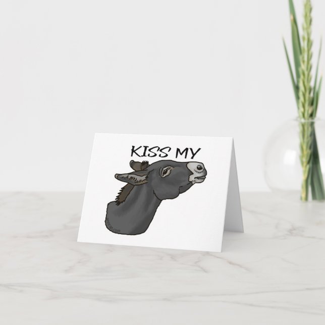 Carte Embrasse Mon... Burro (Devant)