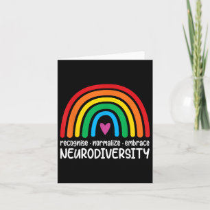 Carte Embrassez la neurodiversité Sensibilisation sur l'