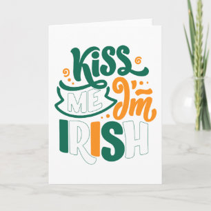 Carte Embrassez-moi, je suis Irlandais - Saint-Patrick