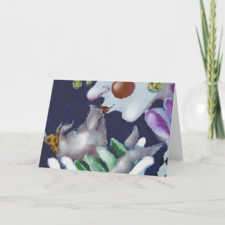 Carte Embrassez un petit porc